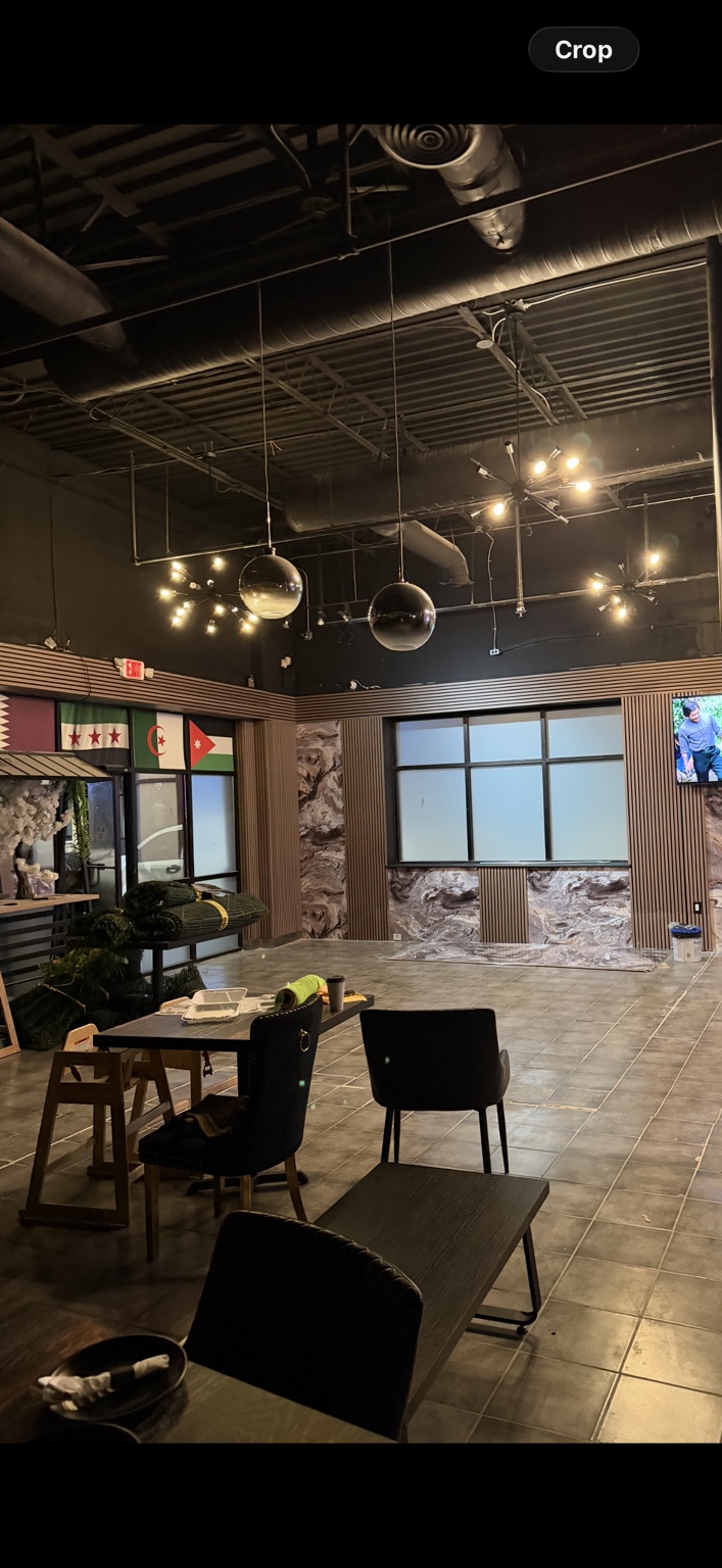 Wide view of a renovated commercial interior
